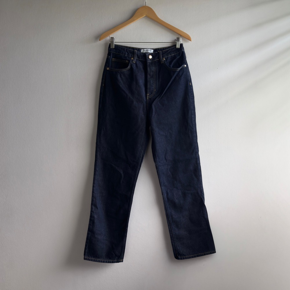 Reformation Cynthia High Rise Straight Jeans Womens 29 Dark Wash Indigo Denim